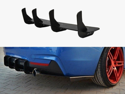 Rear Diffuser &amp; Rear Side Splitters - BMW 4 Series (Coupe / Gran Coupe / Cabrio M-Pack F32 / F36 / F33)