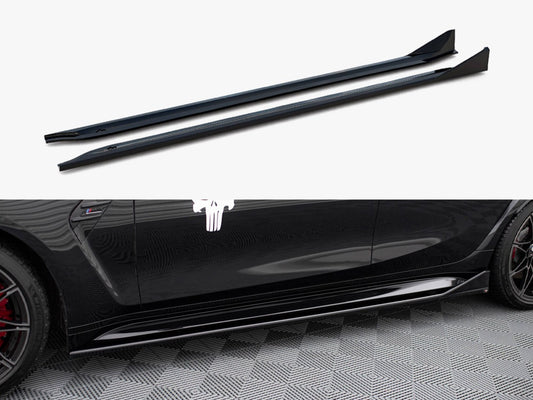 Side Skirts Diffusers V.3 CSL Look - BMW M3 (Sedan / Touring G80 / G81)