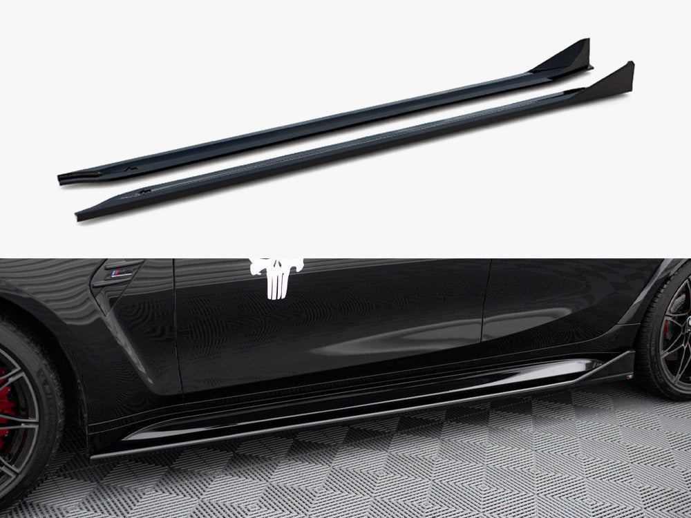 Side Skirts Diffusers V.3 CSL Look - BMW M3 (Sedan / Touring G80 / G81)