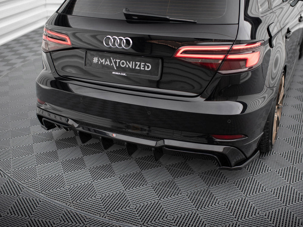 Rear Valance - Audi A3 S Line Sportback 8V Facelift (Version with dual exhausts on one Side)