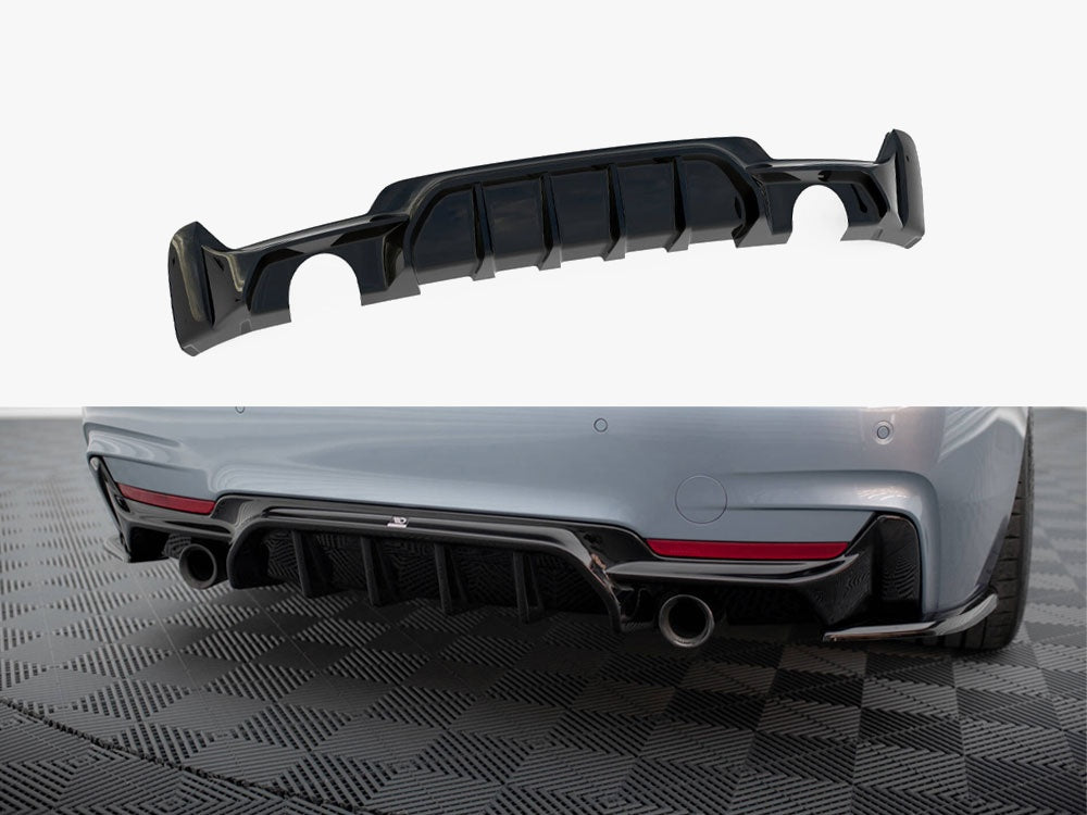 Rear Valance - BMW 4 Series (Coupe / Gran Coupe / Cabrio M-Pack F32 / F36 / F33 (Version with single exhausts on both sides)