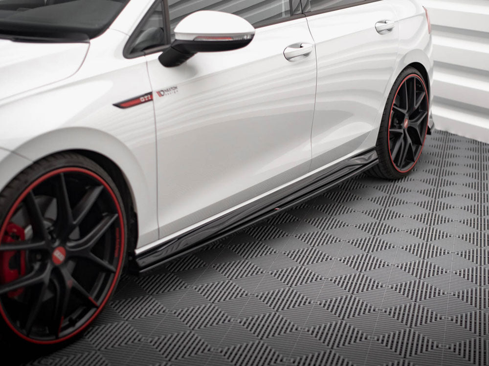 Side Skirts Diffusers V.4 - Volkswagen Golf GTI / GTE / GTI Clubsport / GTD/ R-Line Mk8