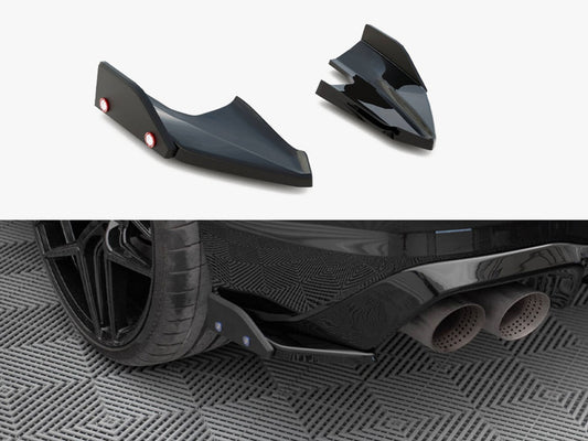 Rear Side Splitters V.5 + Flaps - Volkswagen Golf R Hatchback Mk8
