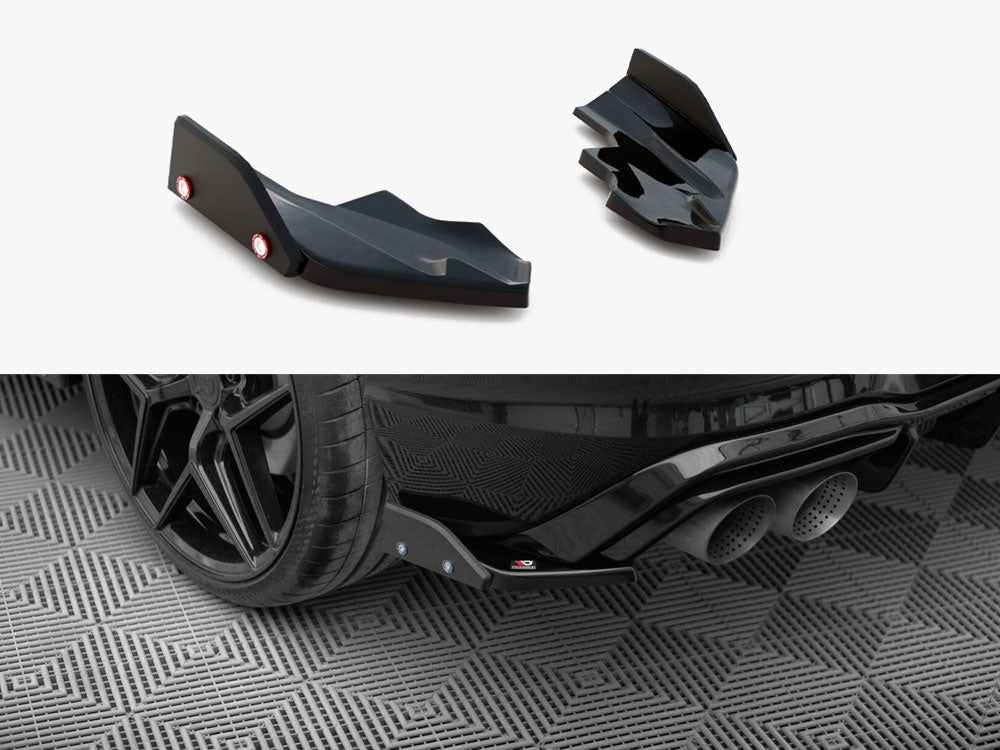Rear Side Splitters V.6 + Flaps - Volkswagen Golf R Hatchback Mk8