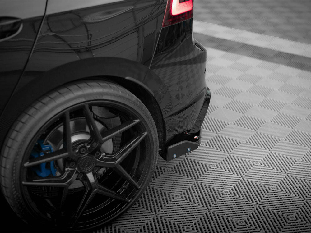 Rear Side Splitters V.6 + Flaps - Volkswagen Golf R Hatchback Mk8
