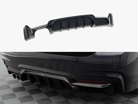 Rear Valance - BMW 4 Series (Coupe / Gran Coupe / Cabrio M-Pack F32 / F36 / F33 (Version with exhaust on one Side)
