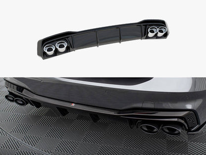 Rear Valance + Exhaust Ends Imitation - Audi A7 S Line C8 / S7 C8 / C8 Facelift / S7 Facelift