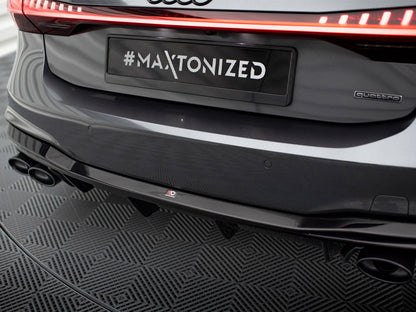Rear Valance + Exhaust Ends Imitation - Audi A7 S Line C8 / S7 C8 / C8 Facelift / S7 Facelift