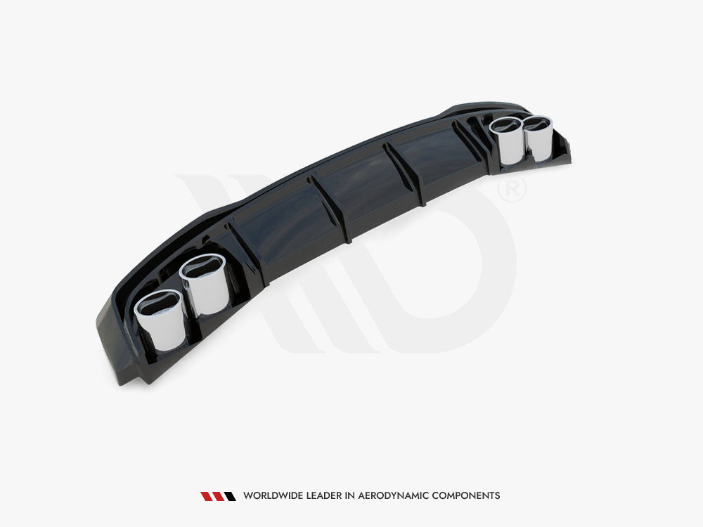 Rear Valance + Exhaust Ends Imitation - Audi A7 S Line C8 / S7 C8 / C8 Facelift / S7 Facelift