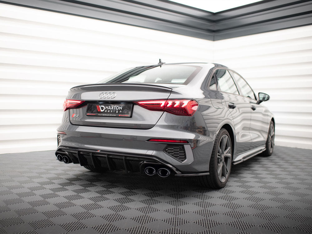 Rear Valance + Exhaust Ends Imitation - Audi A3 S Line Sedan 8Y
