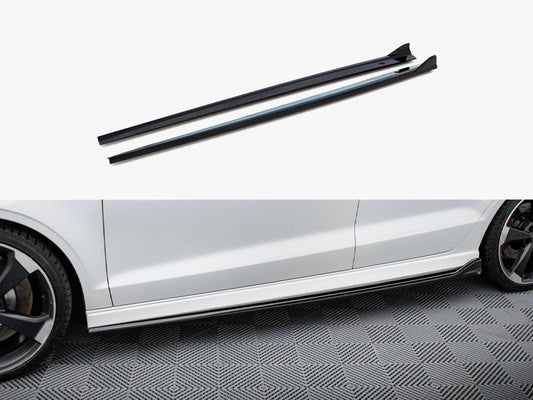 Side Skirts Diffusers V.3 - Audi RS3 Sedan 8V Facelift