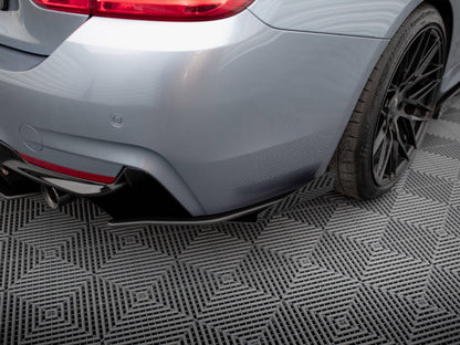 Street Pro Rear Side Splitters + Flaps - BMW 4 Series (35i Coupe M-Pack F32)