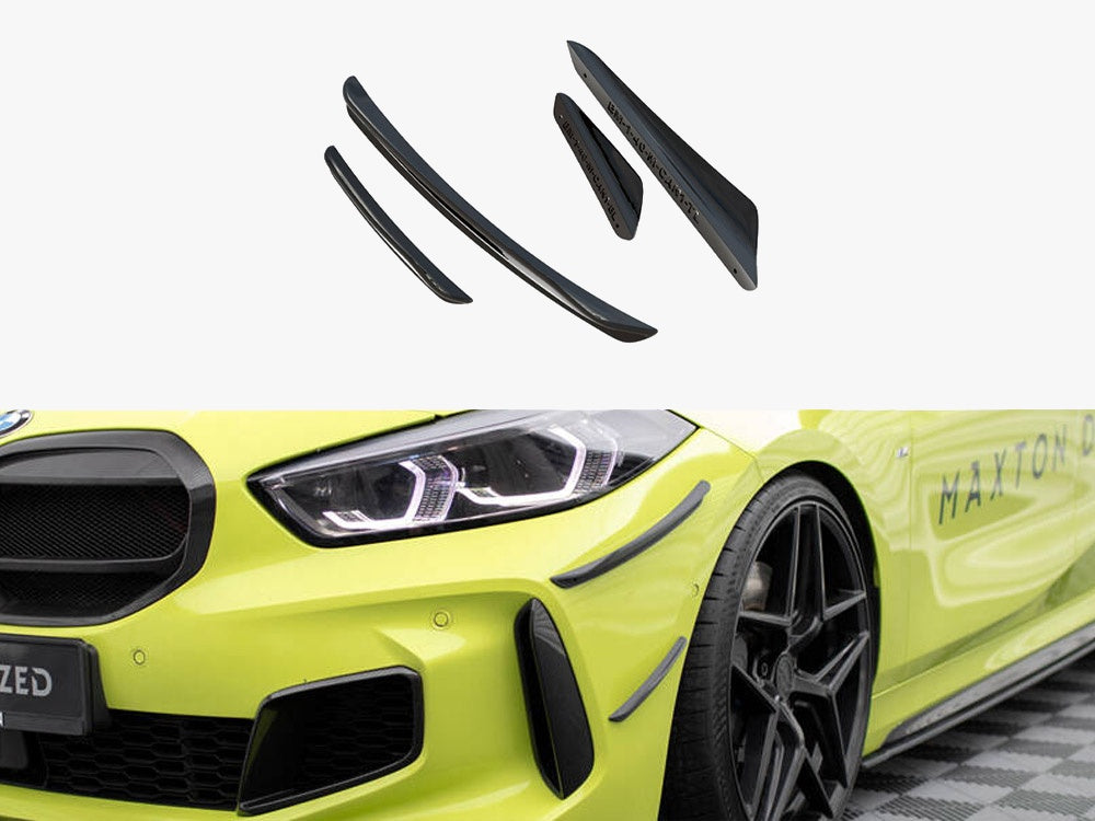 Front Bumper Wings (Canards) - BMW 1 Series F40 (M Sport / M135i)