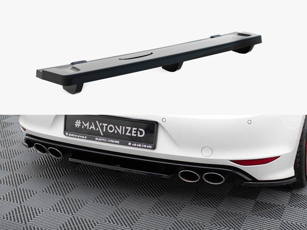 Central Rear Splitter (Vertical Bars) - Volkswagen Golf R Mk7