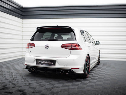 Rear Diffuser &amp; Rear Side Splitters - Volkswagen Golf Mk7 R Hatchback