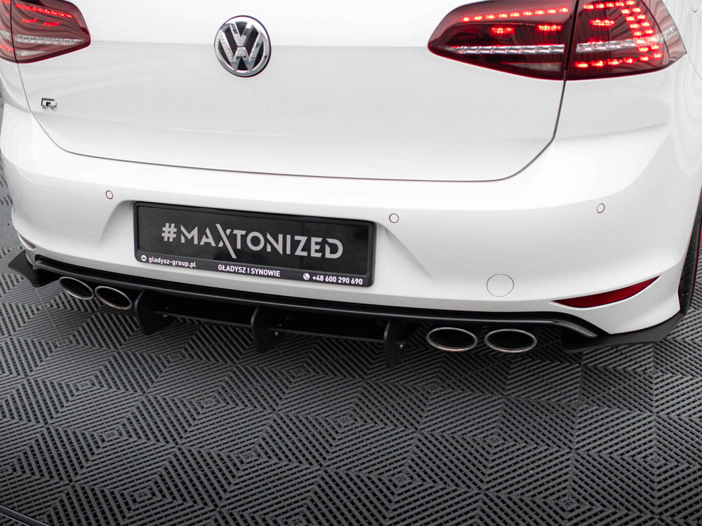 Rear Diffuser &amp; Rear Side Splitters - Volkswagen Golf Mk7 R Hatchback