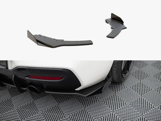 Street PRO Rear Side Splitters V2 + Flaps - BMW 1 Series F20 (M140i)