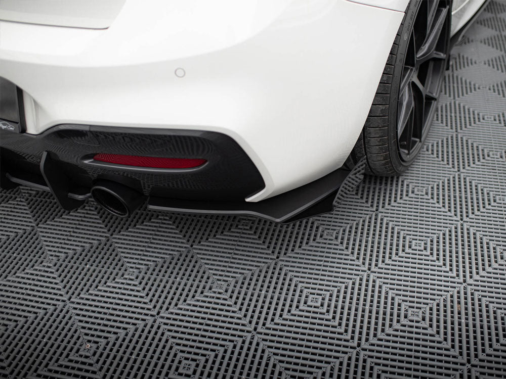 Street PRO Rear Side Splitters V2 + Flaps - BMW 1 Series F20 (M140i)