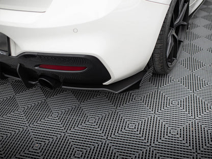Street PRO Rear Side Splitters V2 + Flaps - BMW 1 Series F20 (M140i)