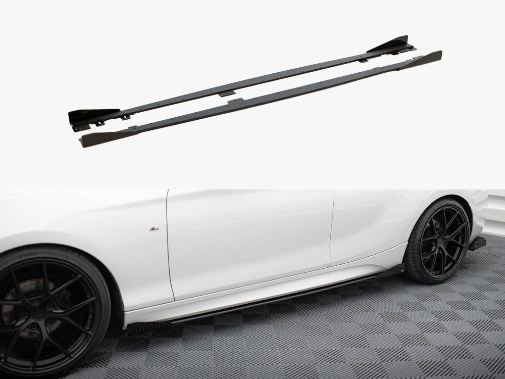 Street PRO Side Skirts Diffusers V2 + Flaps - BMW 1 Series F20 (M135i / M140i / M-Pack)