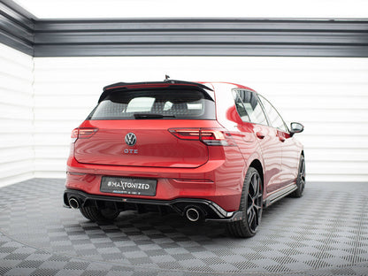 Rear Valance + Exhaust Ends Imitation - Volkswagen Golf GTE / R-Line Mk8 / Mk8 Facelift