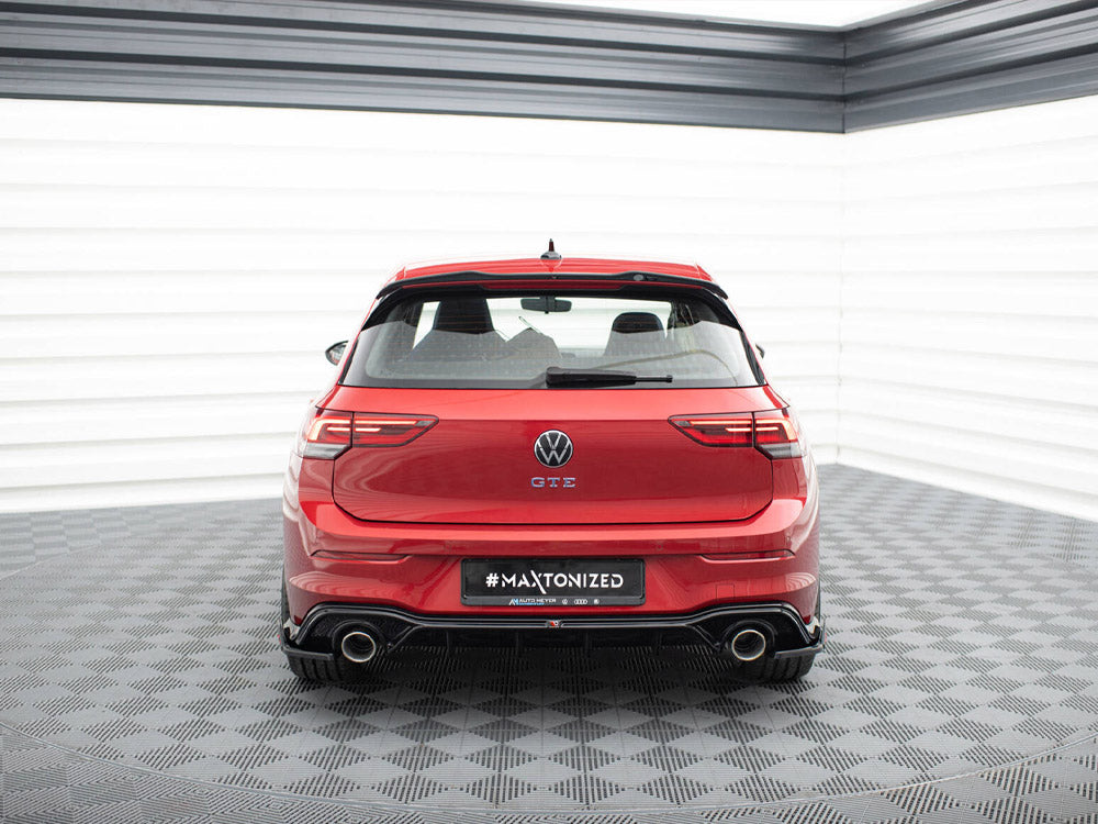 Rear Valance + Exhaust Ends Imitation - Volkswagen Golf GTE / R-Line Mk8 / Mk8 Facelift
