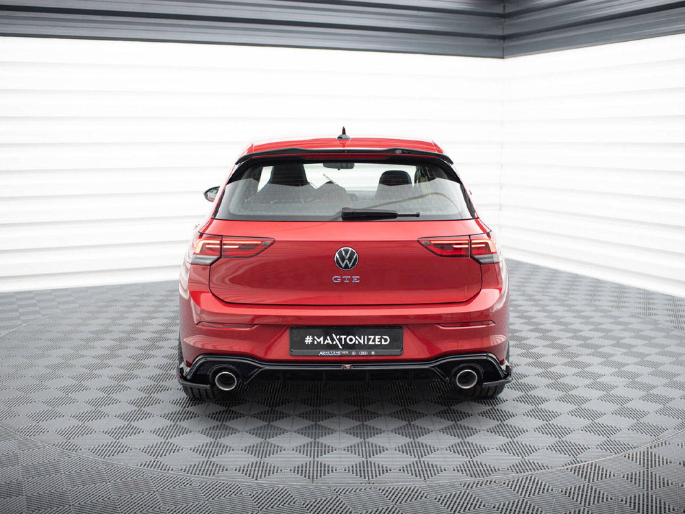 Rear Valance + Exhaust Ends Imitation - Volkswagen Golf GTE / R-Line Mk8 / Mk8 Facelift