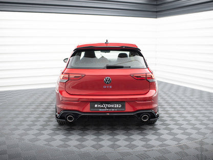 Rear Valance + Exhaust Ends Imitation - Volkswagen Golf GTE / R-Line Mk8 / Mk8 Facelift