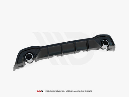 Rear Valance + Exhaust Ends Imitation - Volkswagen Golf GTE / R-Line Mk8 / Mk8 Facelift