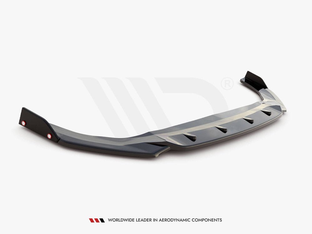 Front Splitter V.2 + Flaps - Volkswagen Golf GTI / GTE / GTD / R-Line Mk8