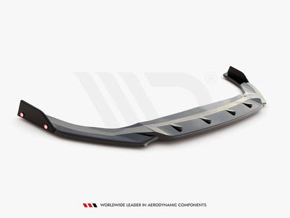 Front Splitter V.2 + Flaps - Volkswagen Golf GTI / GTE / GTD / R-Line Mk8