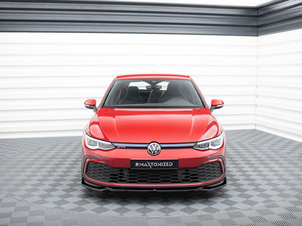 Front Splitter V.2 + Flaps - Volkswagen Golf GTI / GTE / GTD / R-Line Mk8