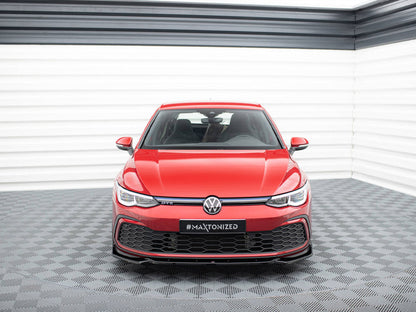 Front Splitter V.2 + Flaps - Volkswagen Golf GTI / GTE / GTD / R-Line Mk8