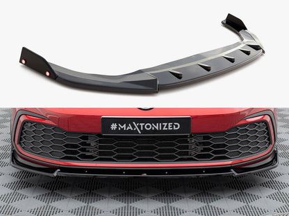 Front Splitter V.3 + Flaps - Volkswagen Golf GTI / GTE / GTD / R-Line Mk8