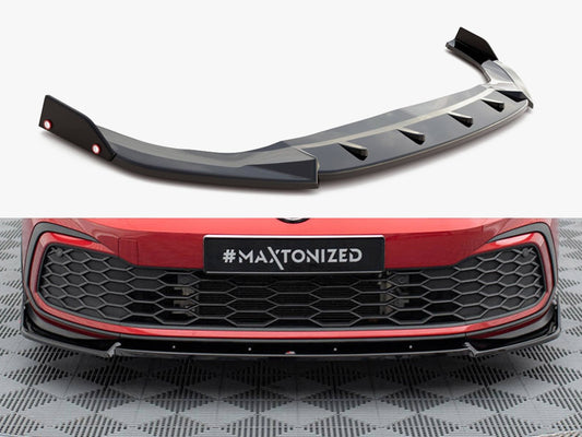 Front Splitter V.3 + Flaps - Volkswagen Golf GTI / GTE / GTD / R-Line Mk8