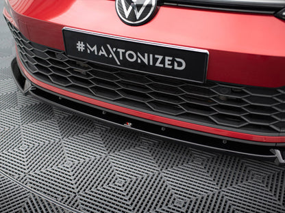 Front Splitter V.3 + Flaps - Volkswagen Golf GTI / GTE / GTD / R-Line Mk8