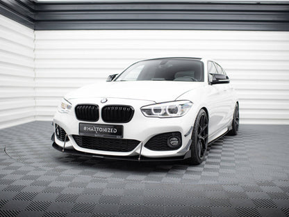 Front Bumper Wings (Canards) - BMW 1 Series (M-Pack / M140i F20 Facelift)