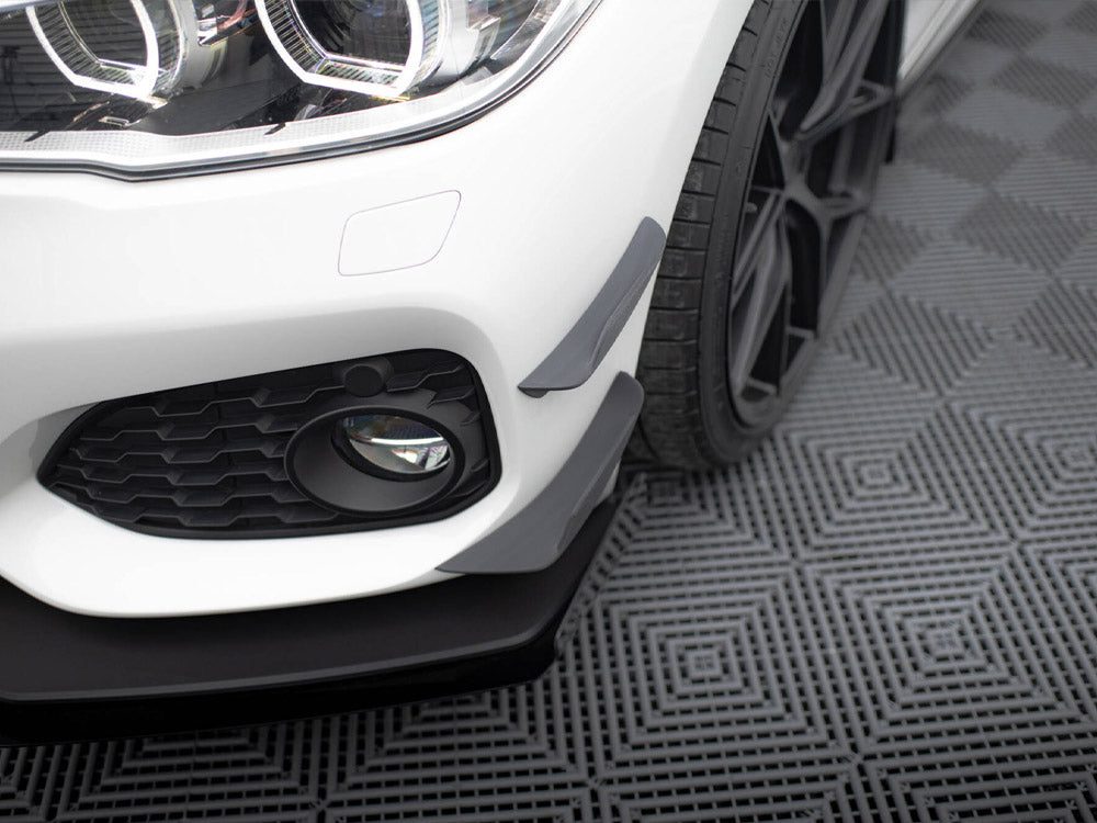 Front Bumper Wings (Canards) - BMW 1 Series (M-Pack / M140i F20 Facelift)