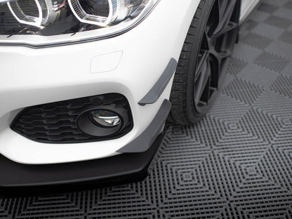 Front Bumper Wings (Canards) - BMW 1 Series (M-Pack / M140i F20 Facelift)