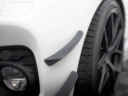 Front Bumper Wings (Canards) - BMW 1 Series (M-Pack / M140i F20 Facelift)