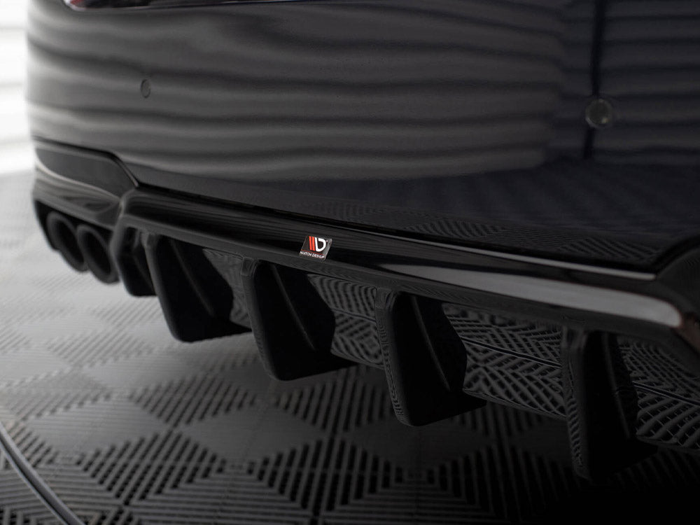Rear Valance V2 - BMW 5 Series (M-Pack F10 / F11 (Version with double exhaust on one Side)