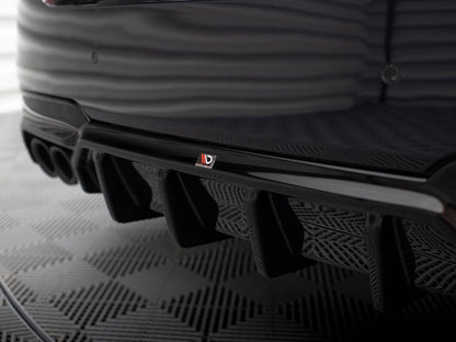 Rear Valance V2 - BMW 5 Series (M-Pack F10 / F11 (Version with double exhaust on one Side)