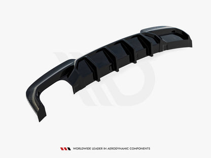 Rear Valance V2 - BMW 5 Series (M-Pack F10 / F11 (Version with double exhaust on one Side)