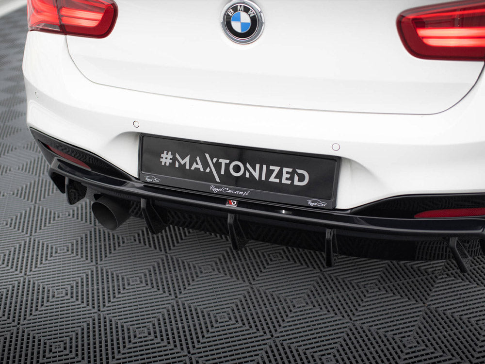 Rear Valance V.3 - BMW 1 Series (M-Pack F20 Facelift (Version with single exhaust on one Side)