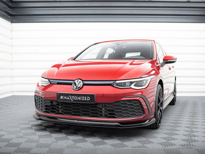 Front Splitter V.6 - Volkswagen Golf GTI / GTE / GTD / R-Line Mk8