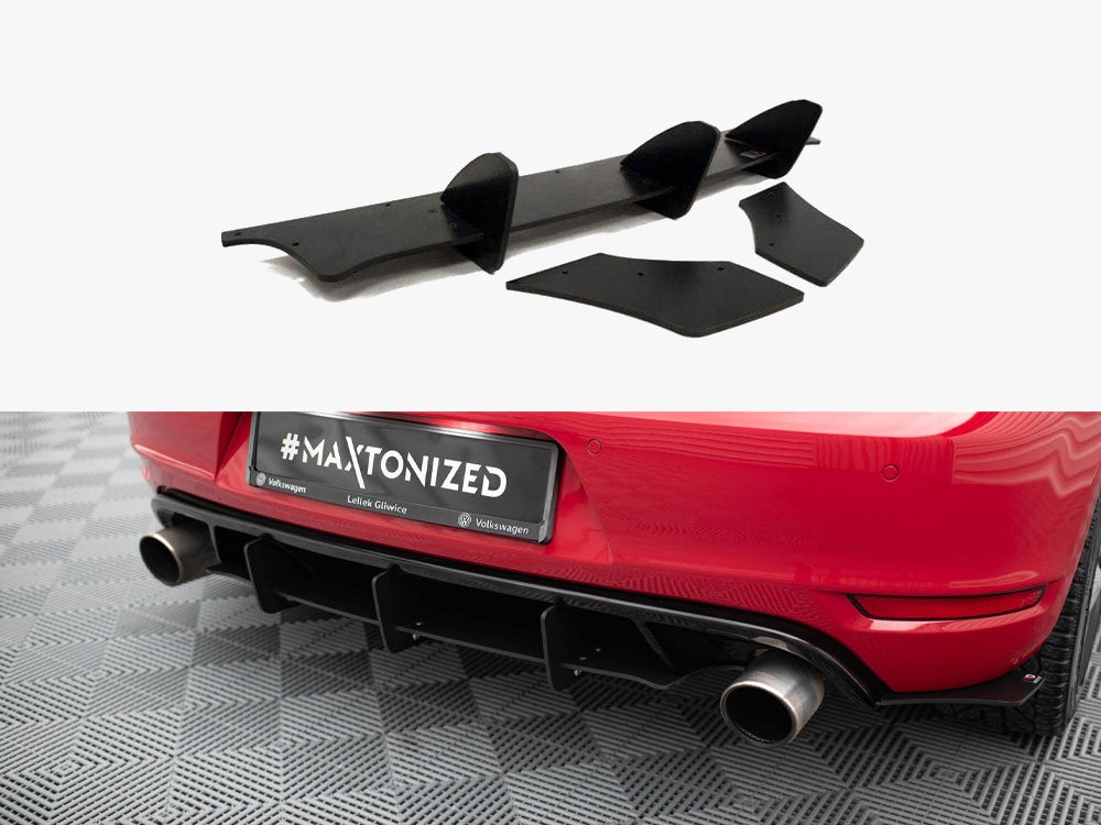 Rear Diffuser &amp; Rear Side Splitters - Volkswagen Golf Mk6 GTI / ED35