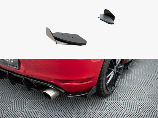 Street PRO Rear Side Splitters + Flaps - Volkswagen Golf GTI Mk6