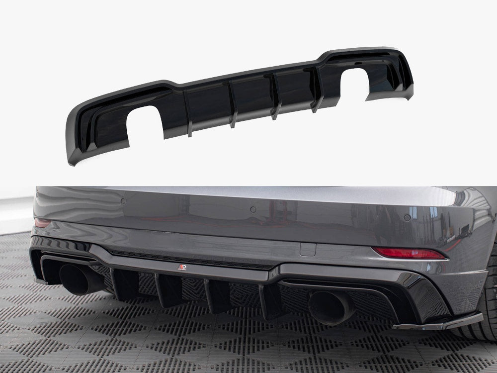 Rear Valance - Audi A3 S Line Sportback 8V Facelift (Version with single exhausts on both sides)