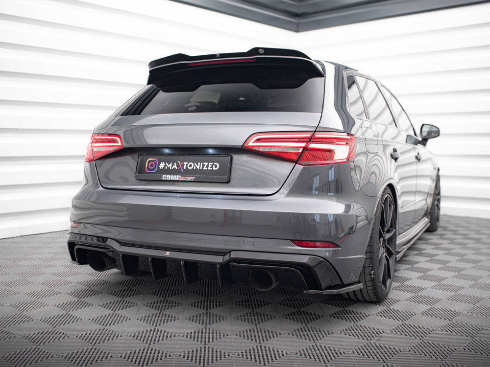 Rear Valance - Audi A3 S Line Sportback 8V Facelift (Version with single exhausts on both sides)