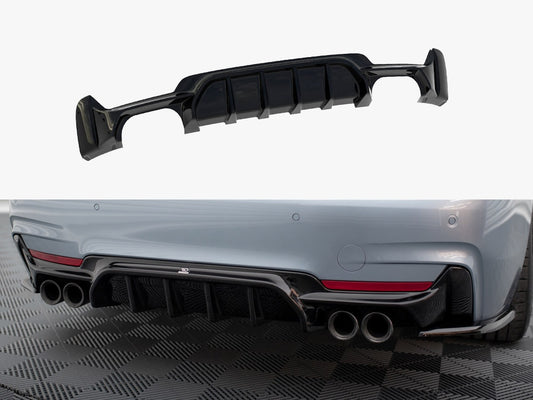 Rear Valance - BMW 4 Series (Coupe / Gran Coupe / Cabrio M-Pack F32 / F36 / F33 (Version with dual exhausts on both sides)